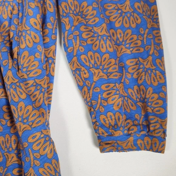 Boden Naomi Relaxed Jersey Dress Gingerbread, Dandelion Sprig 14 - Picture 9 of 13